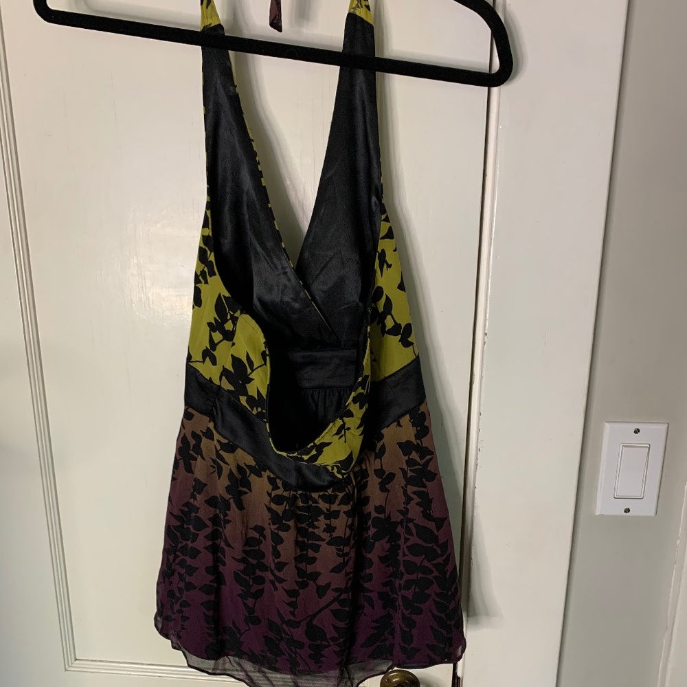 Express Split Back Halter Top Size 4 - image 2